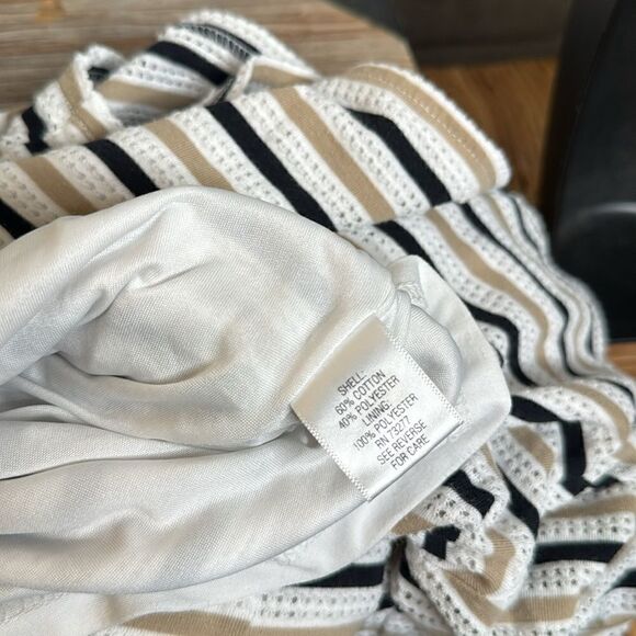 Croft & Barrow Striped 3/4 Sleeve Layered Shirt Top Size XL - Picture 6 of 6